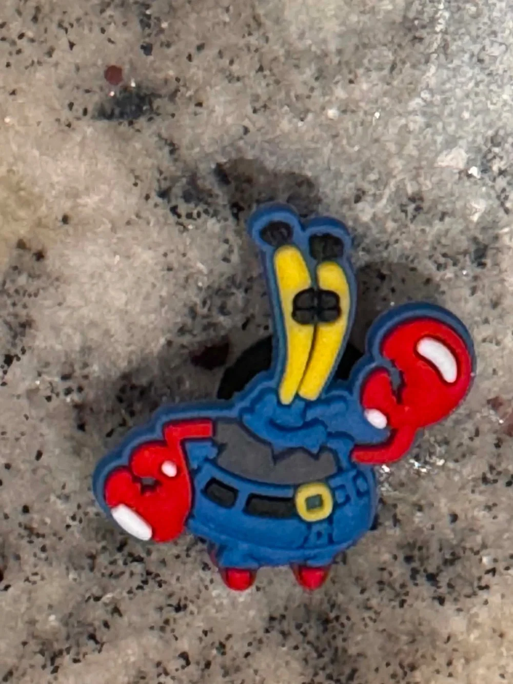 CROCS SpongeBob SquarePants  Blue and Red Mr. Krabs Jibbitz Charm